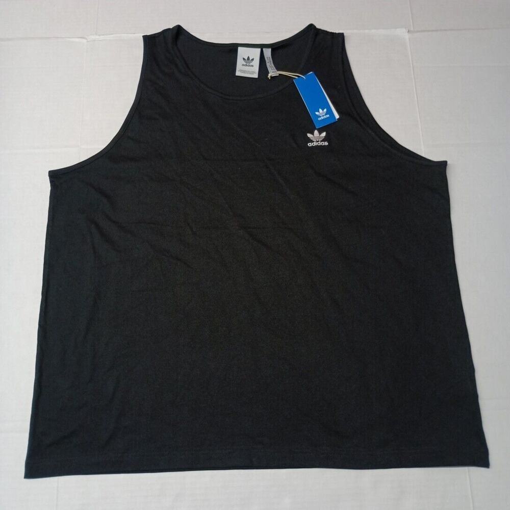 Adidas Originals Essentials Tank Top Men’s 2XL Black Athletic Sleeveless Shirt